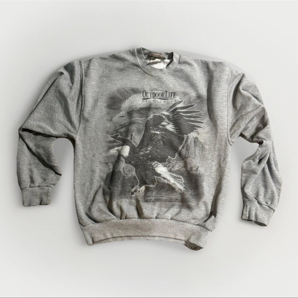 Vintage Eagle Wilderness Crewneck Sweatshirt Men’s Large Nature Outdoor Life
